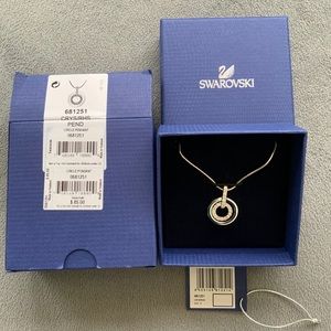 SWAROVSKI Circle Pendant Necklace